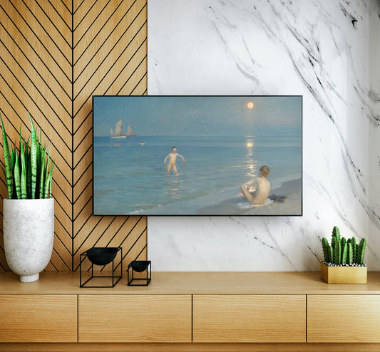 Boys Bathing at Skagen. Summer Evening, 1899
