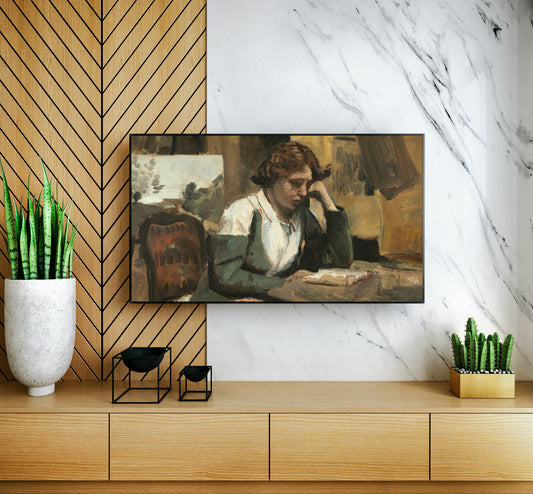 Woman Reading in the Studio, c. 1868