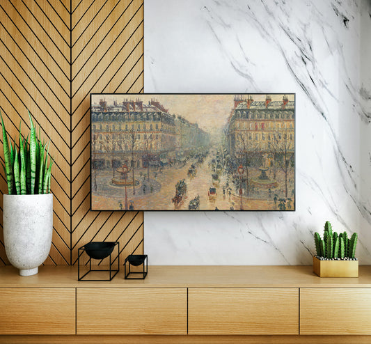 Avenue de l'Opéra, effet de neige, le matin, 1898
