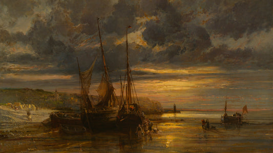 Beached Fishing Boats, c. 1860