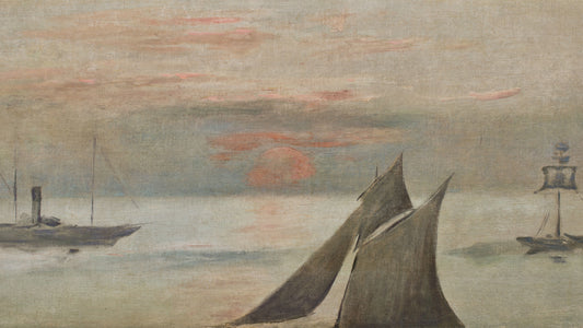 Boats at Sea, Sunset, c. 1868