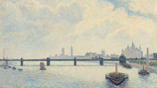 (8K) Charing Cross Bridge, London, 1890