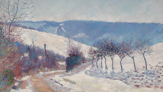 Landscape, Snow Effect; le Val near Giverny