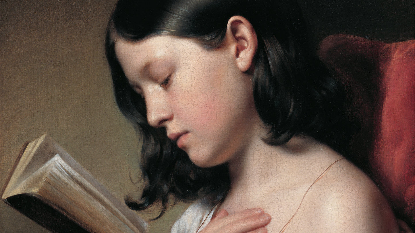 Lesendes Mädchen, 1850