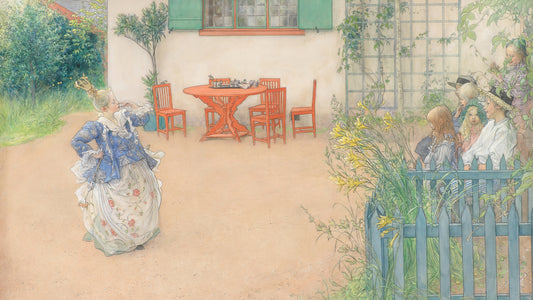 Lisbeth som den onde prinsesse i P.D.A. Atterboms eventyr "Fågel blå", 1900