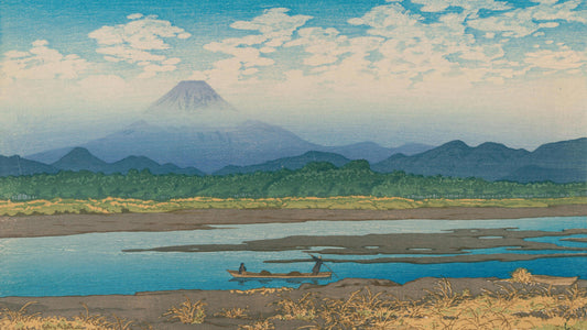 Mt. Fuji from Banyu River, 1935