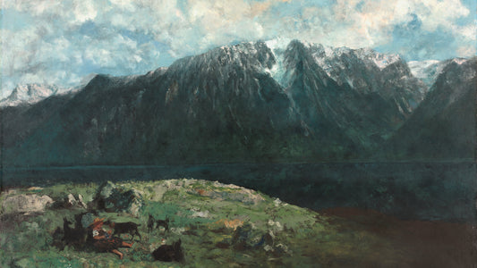 Panoramic View of the Alps, Les Dents du Midi, 1877