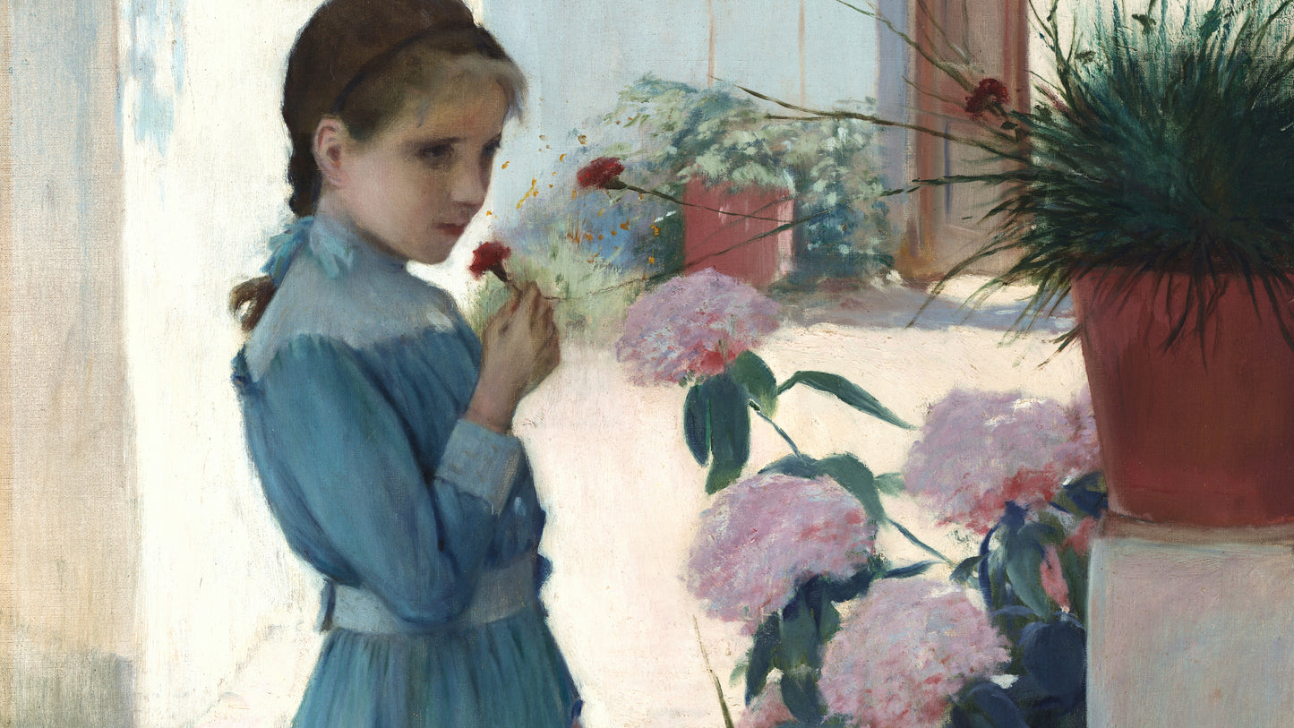 The Girl with Carnation (Teresa Mirabent Planas), 1893