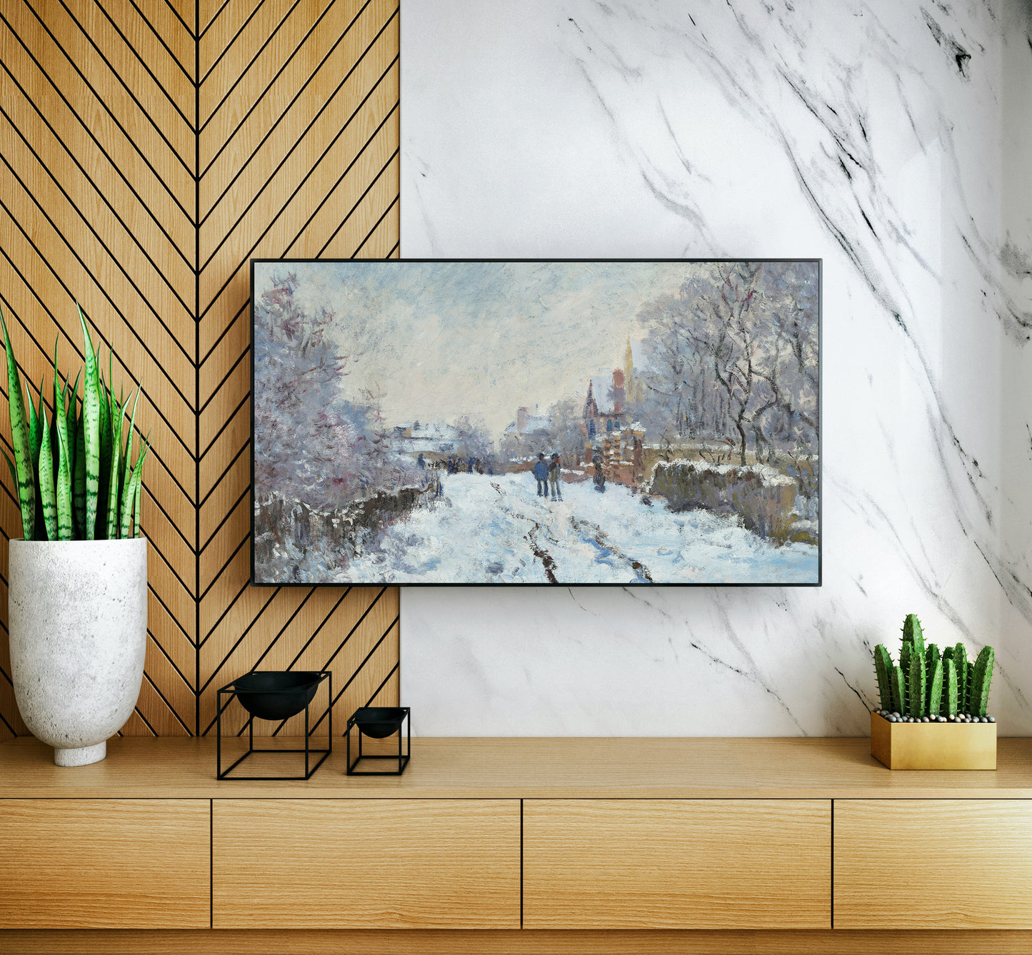 Snow Scene at Argenteuil, 1875