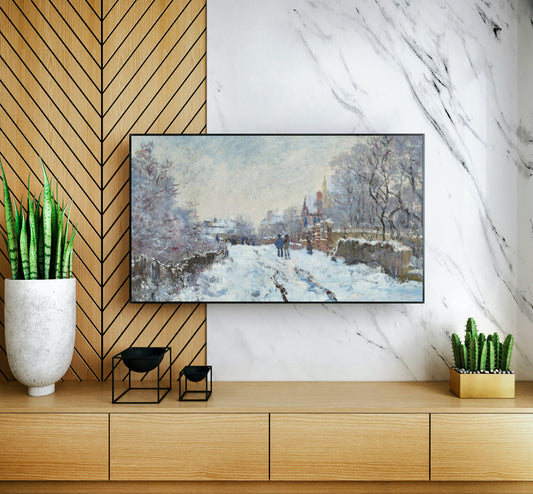 Snow Scene at Argenteuil, 1875