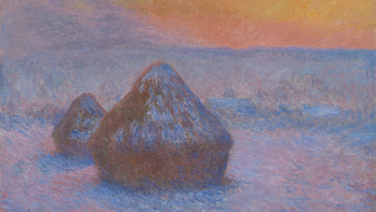 Stacks of Wheat (Sunset, Snow Effect), 1890-91