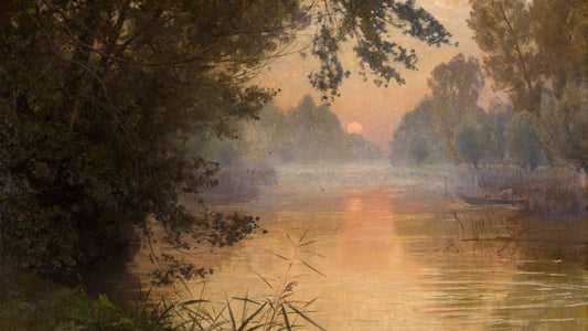 Sunset at the Banks of the Loing, 1896