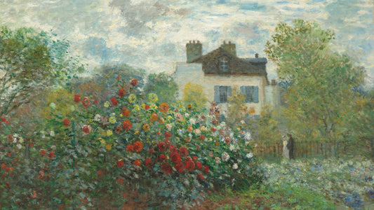 (8K) The Artist's Garden in Argenteuil (A Corner of the Garden with Dahlias), 1873