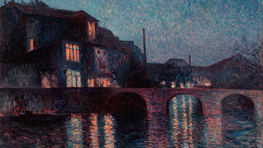 The River Sambre in Charleroi,  1896