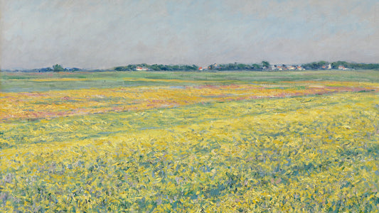 The plain of Gennevilliers, yellow fields, 1884