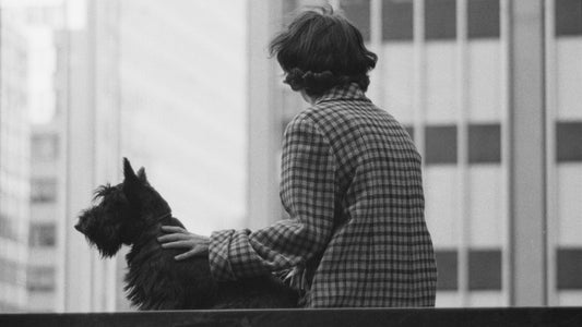 Woman with her dog, NY